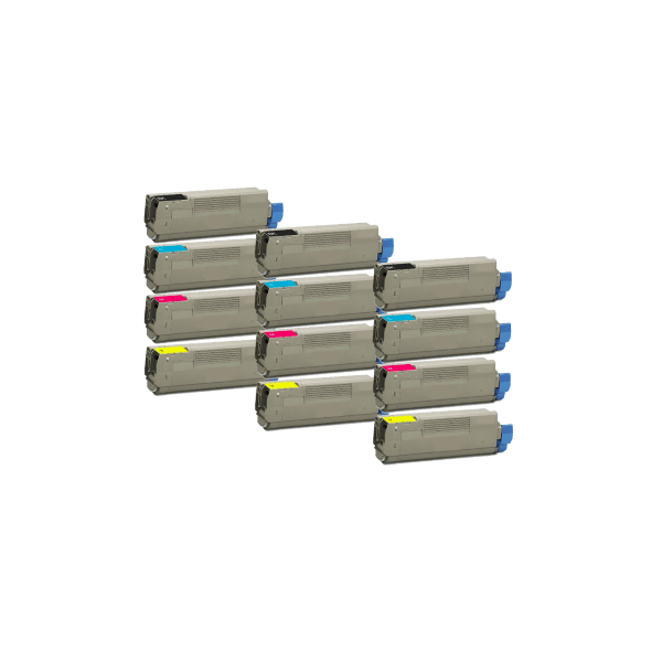 Compatible Oki C612n Toner Triple Value Pack