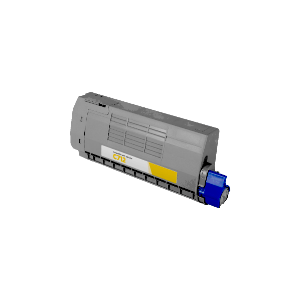 Compatible Oki C712n Yellow Toner