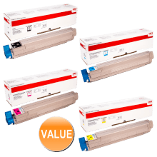 Genuine Oki C910 Toner Cartridge Value Pack