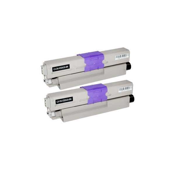 Compatible OKI ES3451 ES5430 ES5461 Black Toner 2 PACK