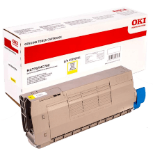 Genuine Oki MC770 MC780 Yellow Toner Cartridge