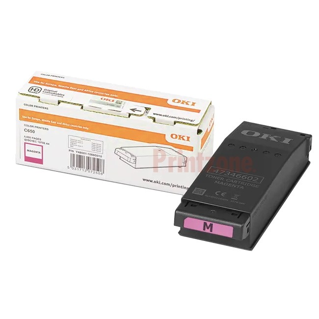 Genuine Oki C650 Magenta Toner YA8001-1088G034