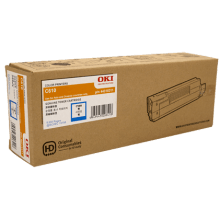 Genuine Oki C610 Cyan Toner