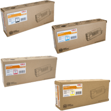 Genuine Oki C710 C711 Value Pack Toner Cartridges