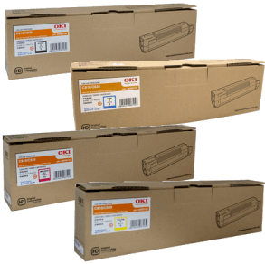 Genuine Oki C810 C830 Toner Cartridge Value Pack