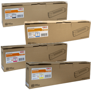 Genuine Oki MC862 Value Pack Toner Cartridges