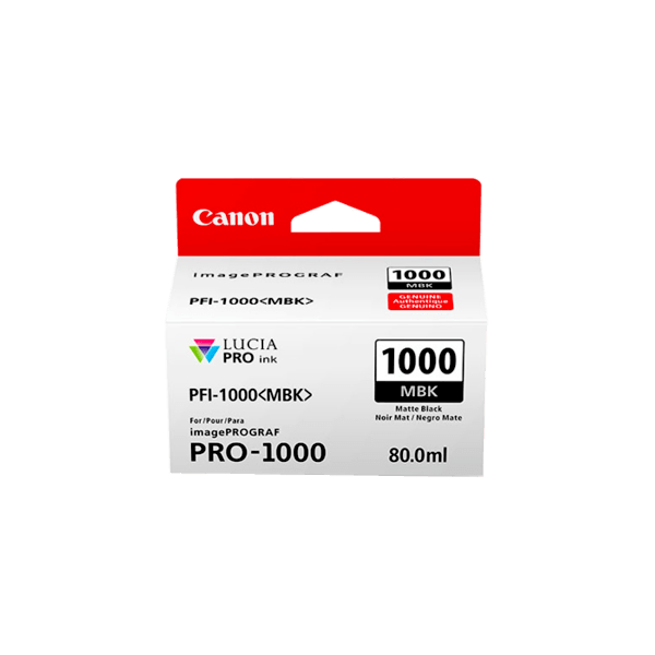 Genuine Canon PFI-1000MBK Matte Black Ink