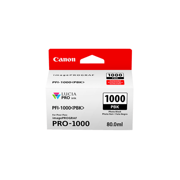 Genuine Canon PFI-1000PBK Photo Black Ink