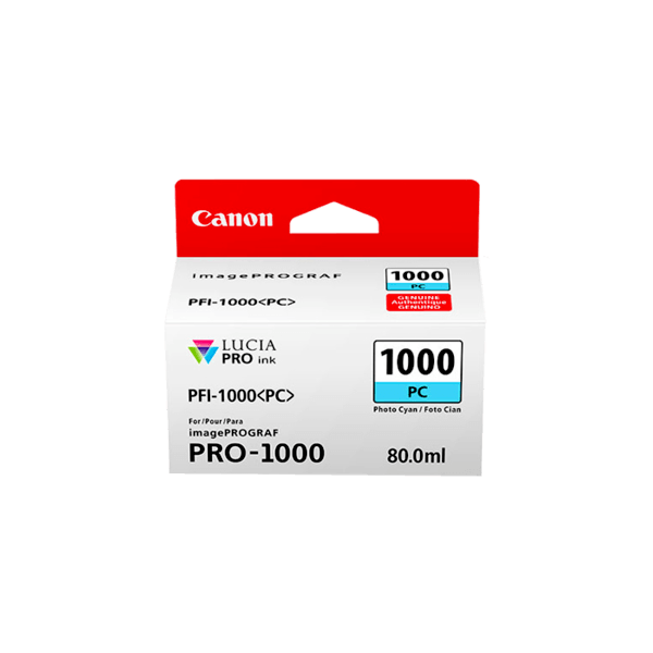 Genuine Canon PFI-1000PC Photo Cyan Ink