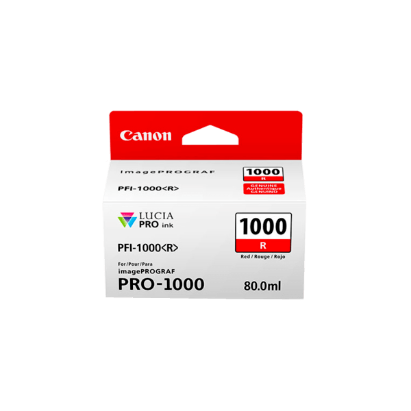 Genuine Canon PFI-1000R Red Ink