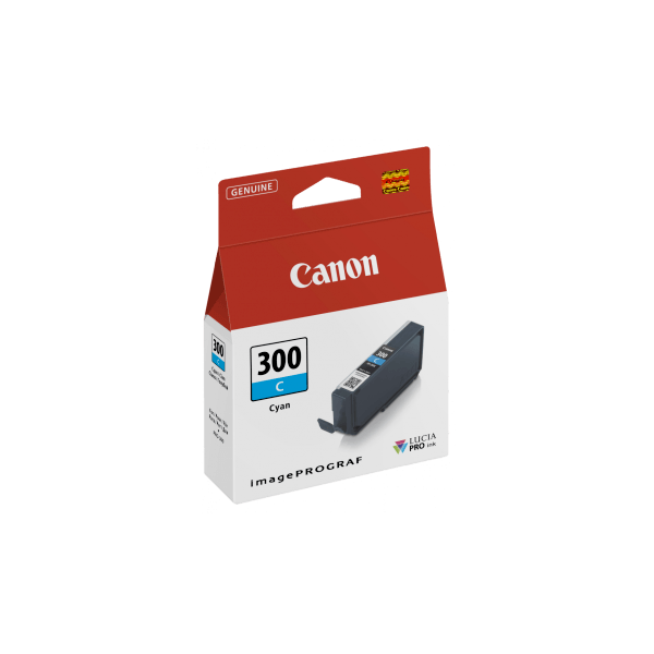 Genuine Canon PFI-300 Cyan Ink Cartridge