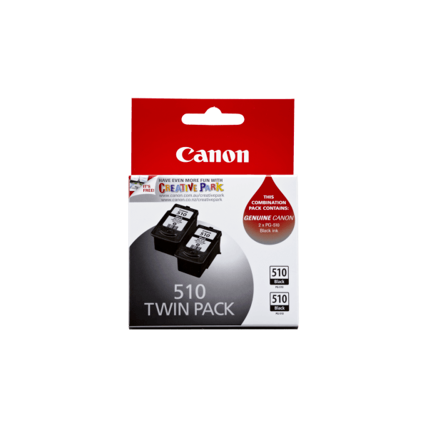 Genuine Canon PG-510 Black Ink Twin Pack