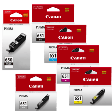 Genuine Canon PGI-650 CLI-651 Ink Cartridge Value Pack (inc Grey)