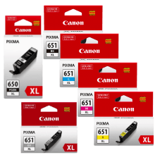 Genuine Canon PGI-650XL CLI-651XL Ink Cartridge Value Pack (inc Grey)