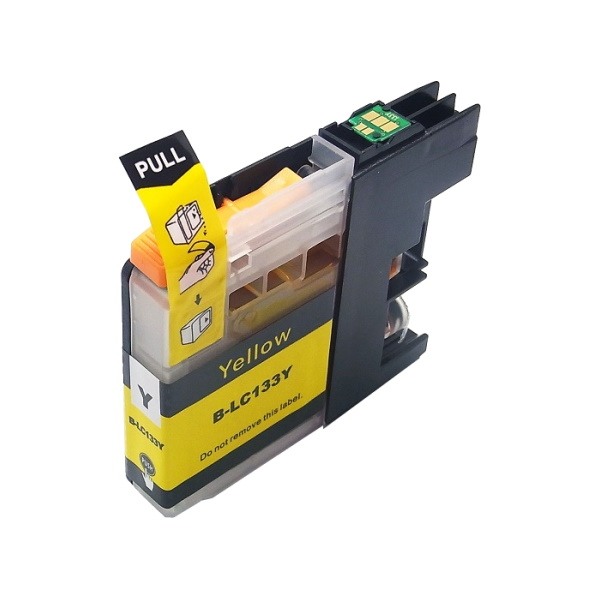 Compatible Brother LC-133 Yellow Ink Cartridge