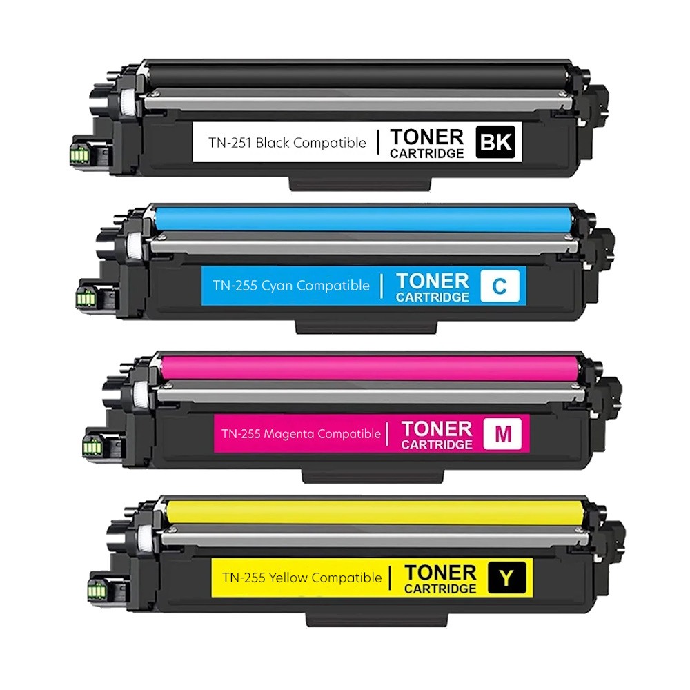 Compatible Brother TN-251 TN-255 Toner Cartridge Value Pack