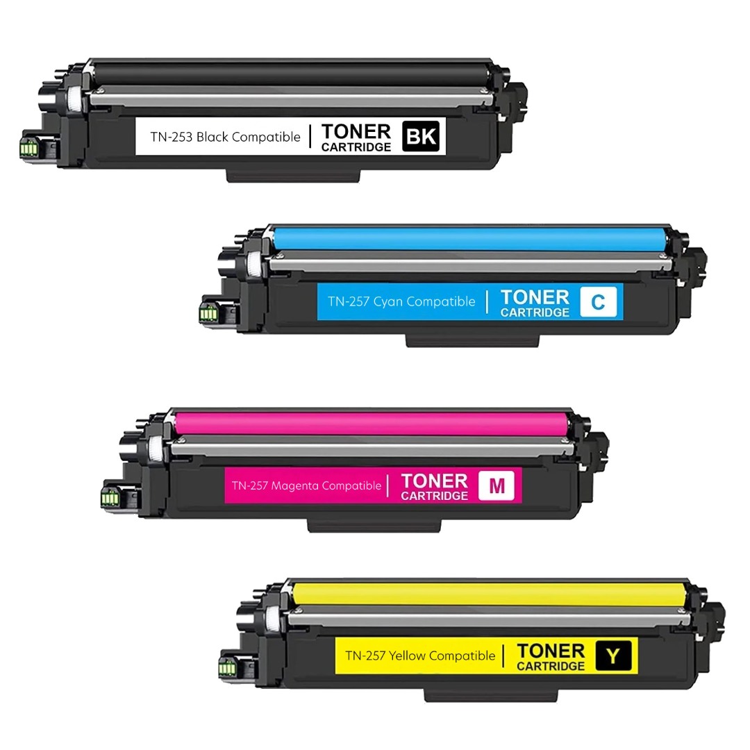 Compatible Brother TN-253 TN-257 Toner Value Pack  TN253 TN257