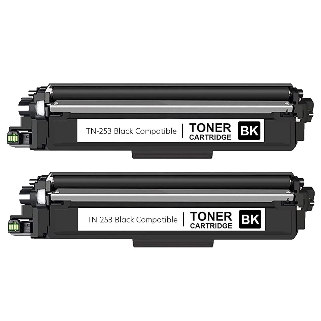 Compatible Brother TN-253BK Black Toner 2 PACK