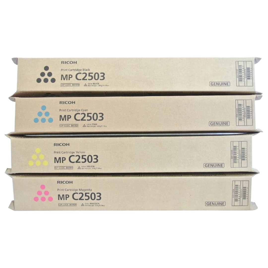 Genuine Ricoh MPC2003 MPC2503 MPC2004 MPC2504 Toner Cartridge Value Pack