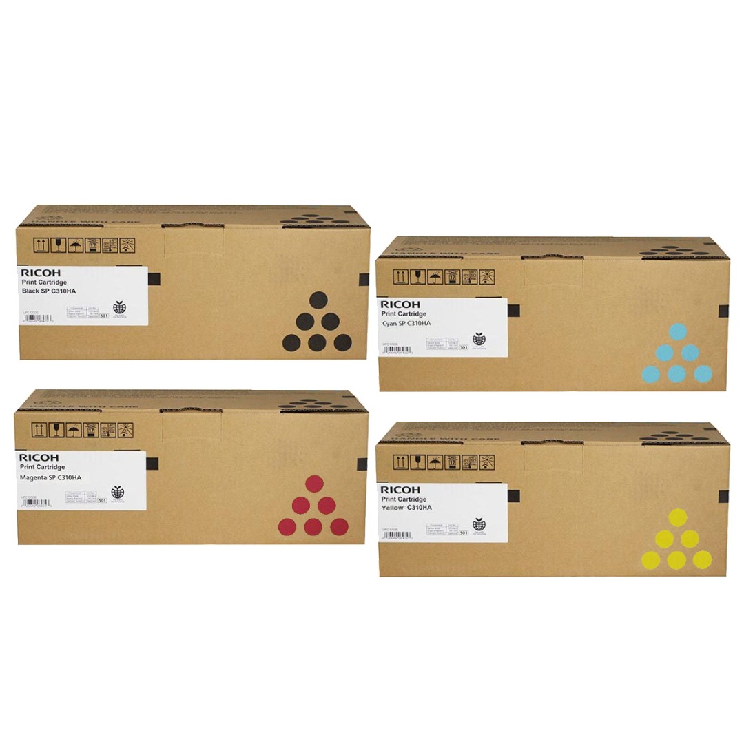 Genuine Ricoh Aficio SPC232SF SPC312 Value Pack Toner Cartridges