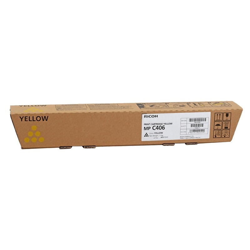 Genuine Ricoh MP C306 MP C307 MP C407 Yellow Toner Cartridge