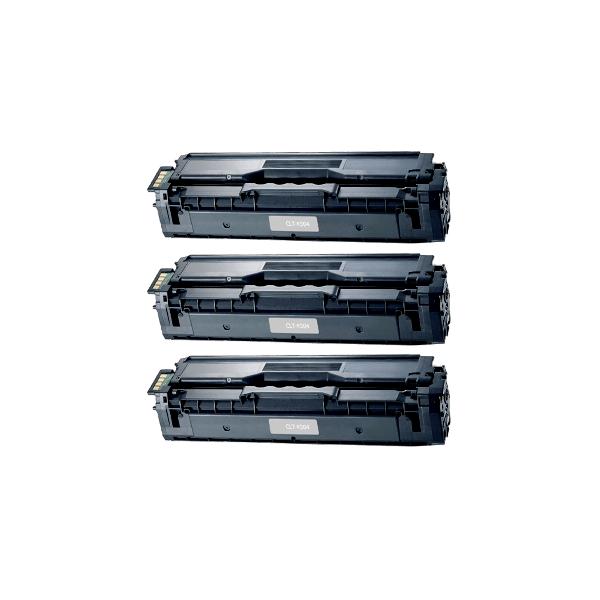 Compatible Samsung CLT-K504S Black Toner 3 PACK SU160A