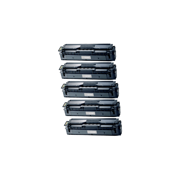 Compatible Samsung CLT-K504S Black Toner 5 PACK SU160A