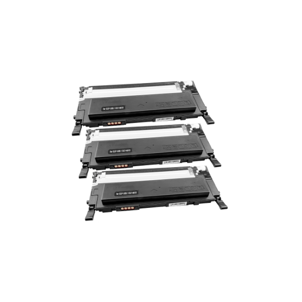 Compatible Samsung CLT-K407S Black Toner 3 PACK