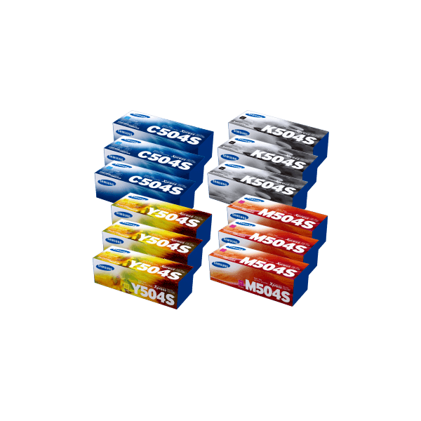 Genuine Samsung 504 Toner Triple Value Pack