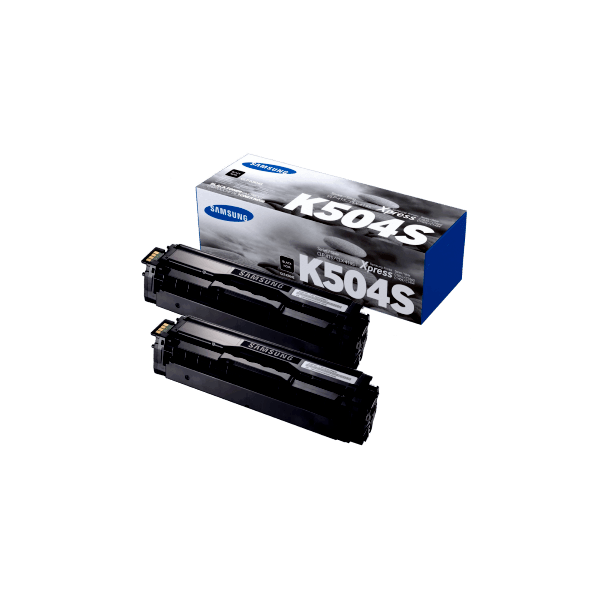 Genuine Samsung CLT-K504S Black Toner 2 PACK SU160A