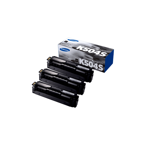 Genuine Samsung CLT-K504S Black Toner 3 PACK SU160A