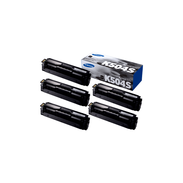 Genuine Samsung CLT-K504S Black Toner 5 PACK SU160A