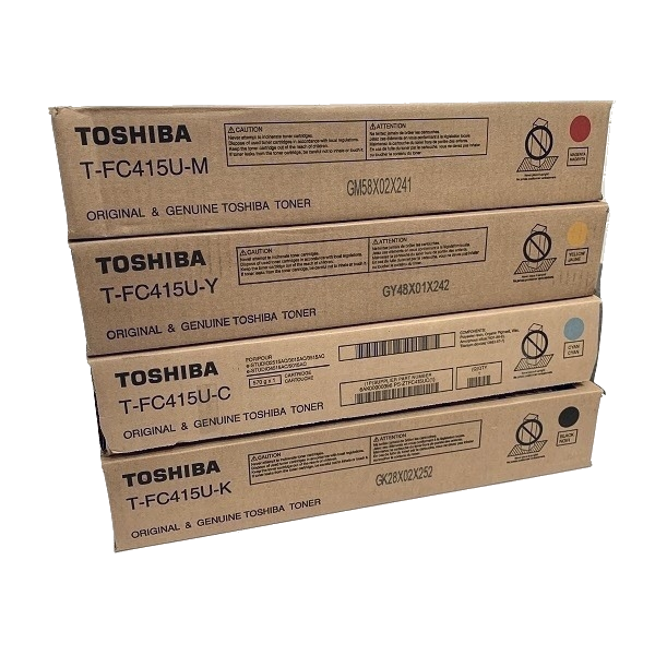 Genuine Toshiba 2515AC 3015AC 3515AC 4515AC 5015AC TFC415 Toner Cartridge Combo Value Pack