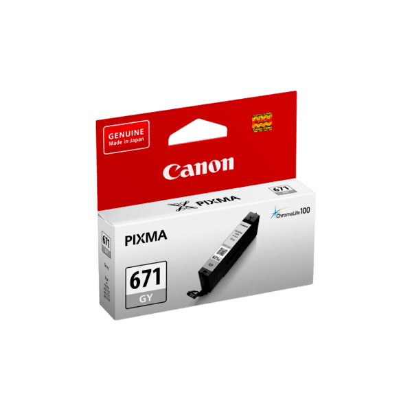 Genuine Canon CLI-671 Grey Ink Cartridge