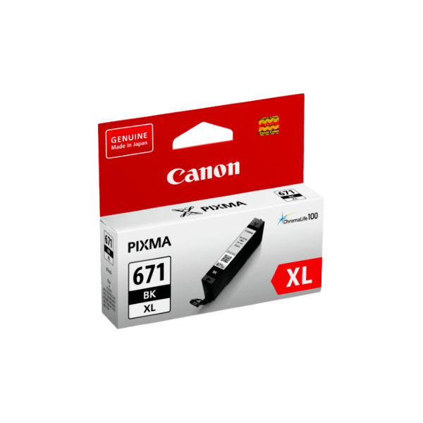 Genuine Canon CLI-671XL Black Ink Cartridge High Yield