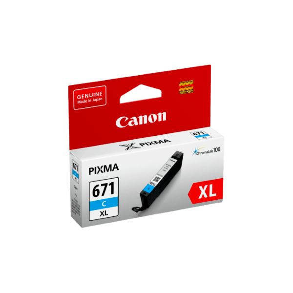 Genuine Canon CLI-671XL Cyan Ink Cartridge High Yield