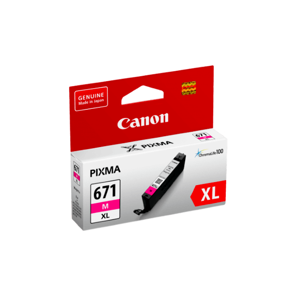 Genuine Canon CLI-671XL Magenta Ink Cartridge High Yield