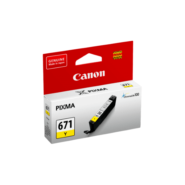 Genuine Canon CLI-671 Yellow Ink Cartridge